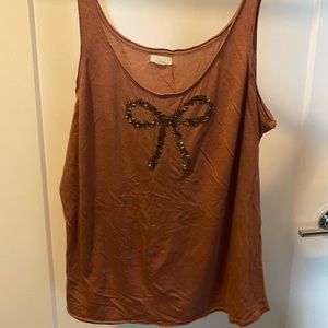 Bow embellished Tank Top